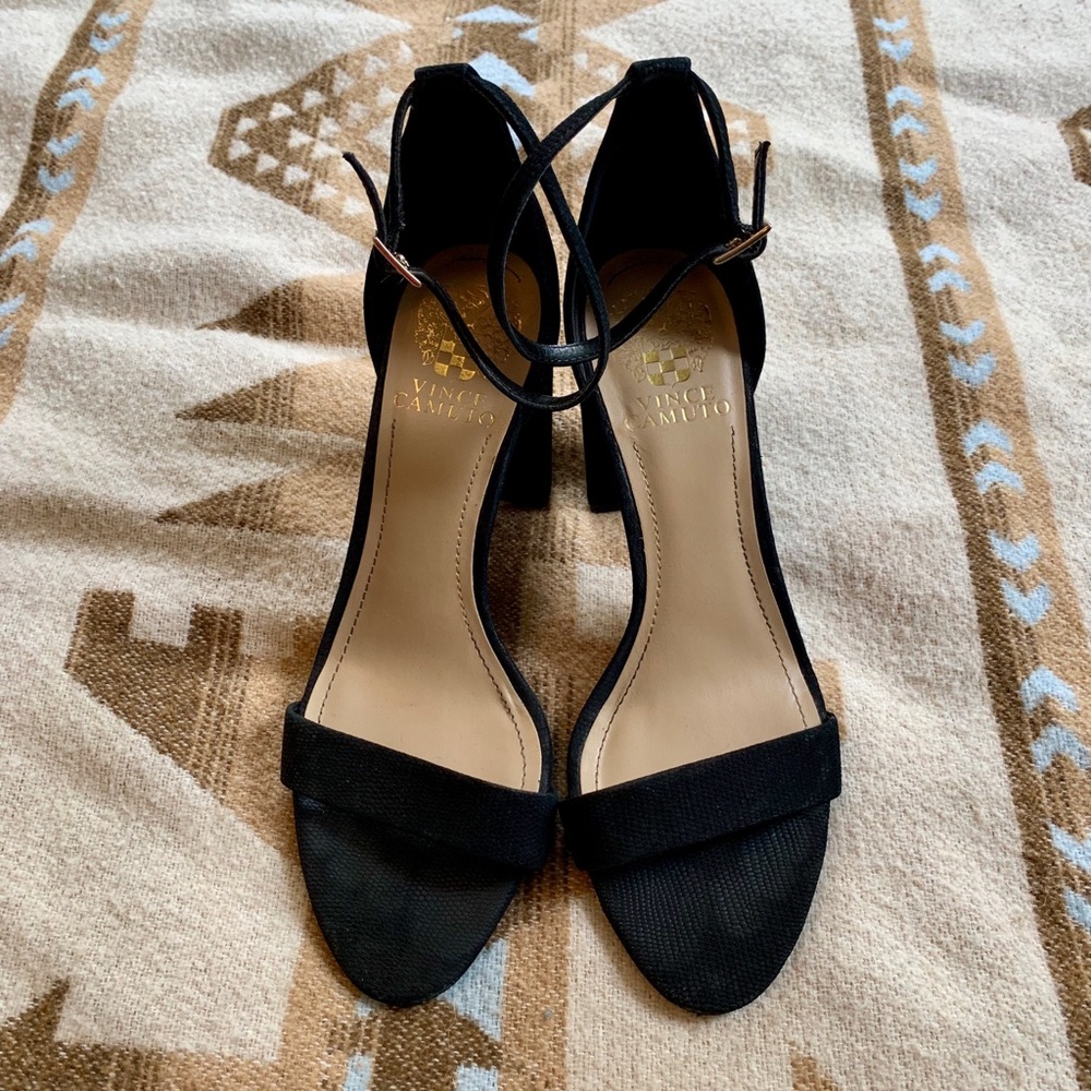 Vince Camuto Strappy Black Pumps